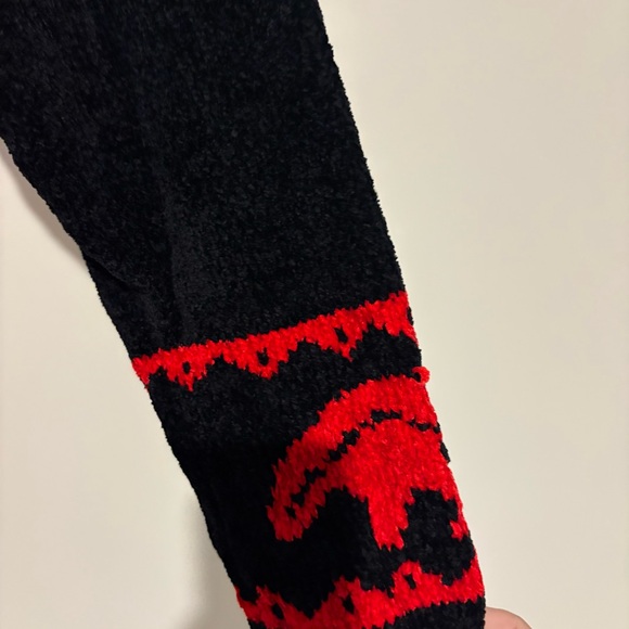 Vivi of Santa Fe Vintage Knit Star print southwestern button sweater black red M - Picture 5 of 6